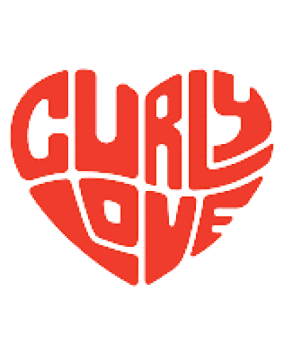 Logotipo de CurlyLove en forma de corazón